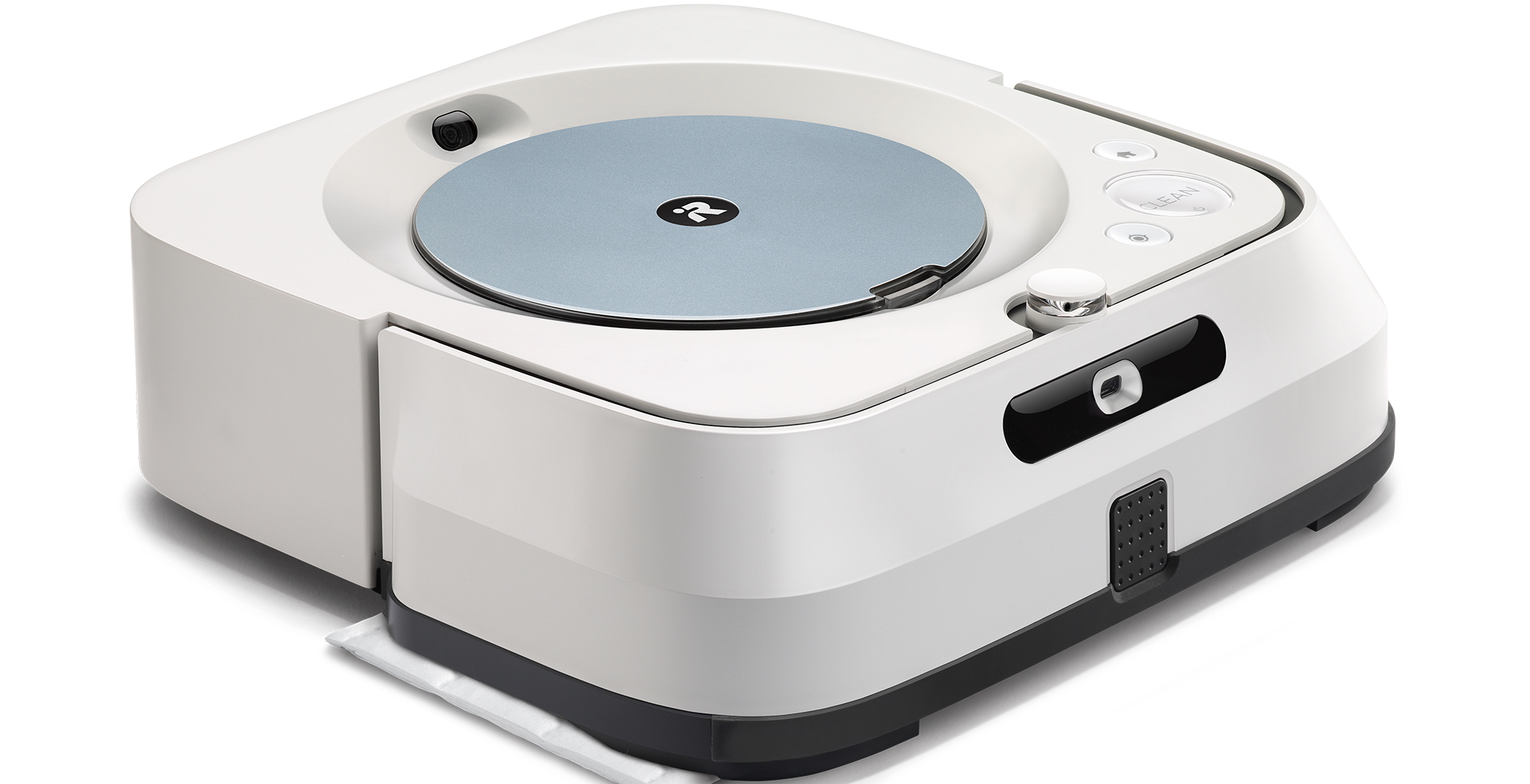 Picture of the Braava Jet m6, the autonomous mopping robot I qualified and helped release to the market.